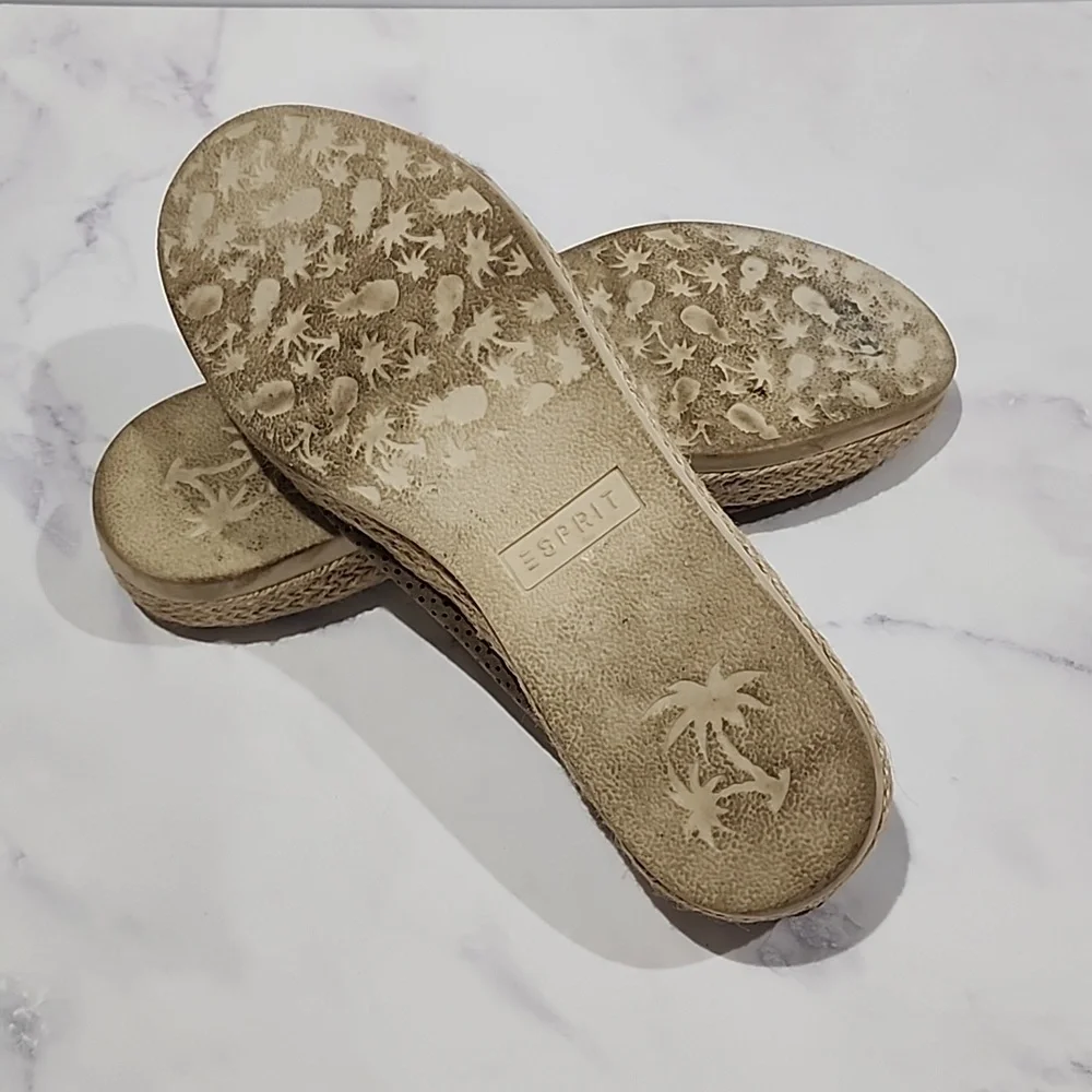 Esprit Espadrille Comfort Olive & Tan Shoes